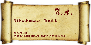 Nikodemusz Anett névjegykártya